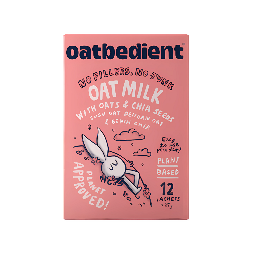 Oatbedient Oat Milk with Oats & Chia Seeds 28G ( 12's/BOX )